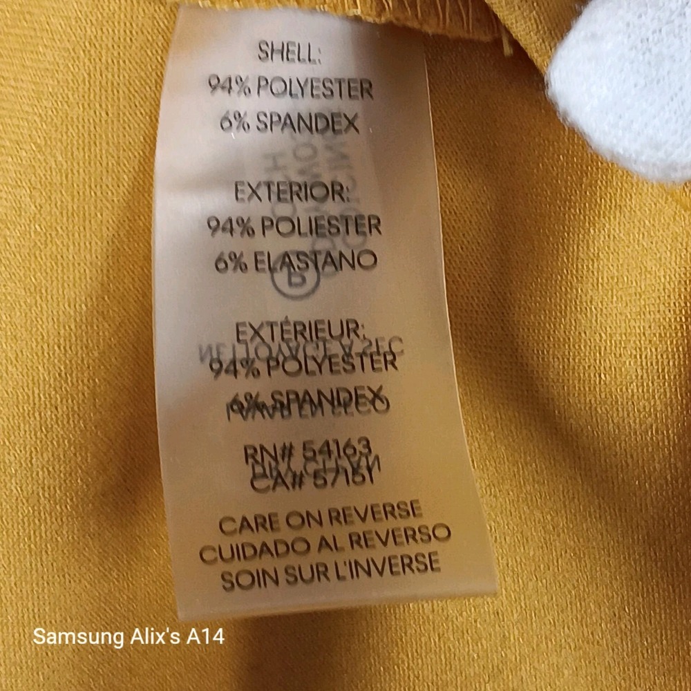 Calvin Klein Dress Women Sz 4 Mustard Crepe Bow Retro Glam Royal Secretary $134 - Picture 5 of 9